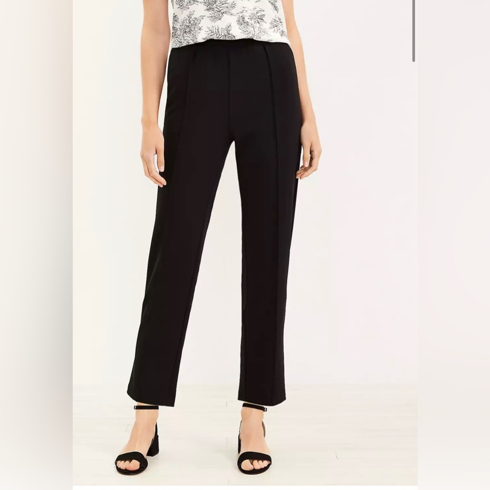 Loft black pants high rise 0p petite